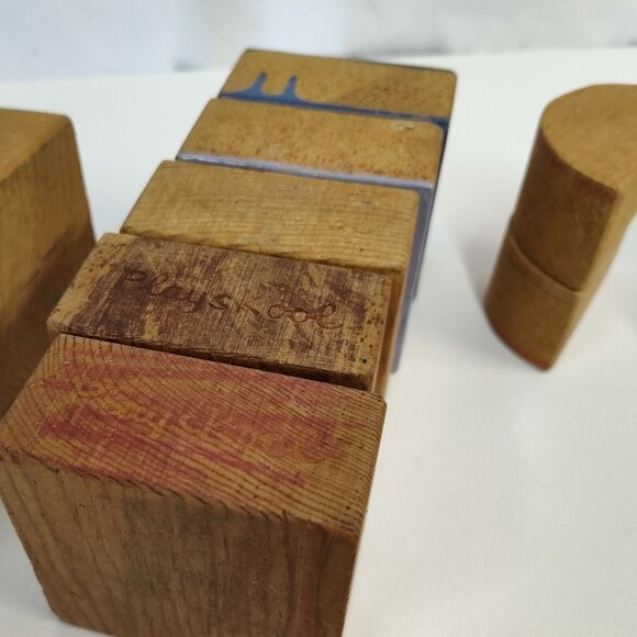 Playskool Wooden Building Blocks SUMMCO / KING TOY Tools Good Starter Collection - Picture 6 of 10